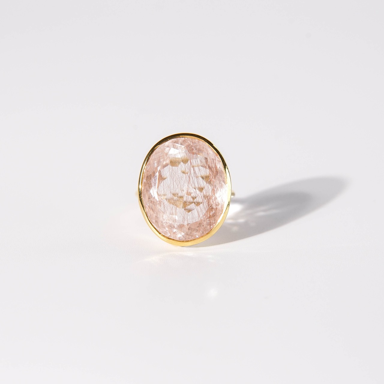 【13号】ピンクルチルクォーツ リング(グラン)