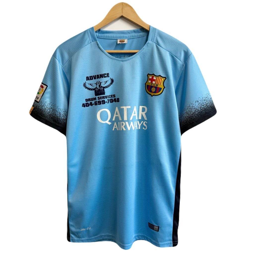 NIKE ナイキ FCバルセロナ バルサ 2015-16 サードユニフォーム 水色 No