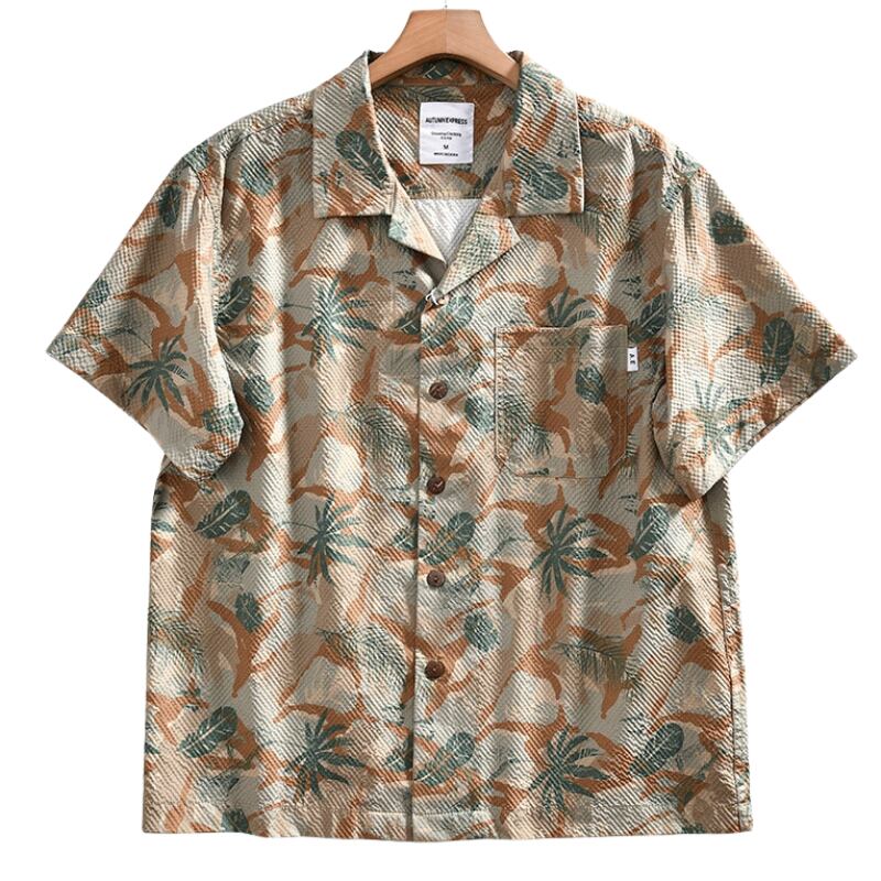 Botanical print shirt 3273