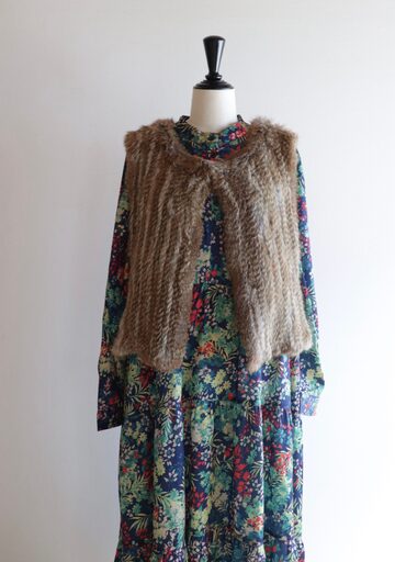 24AW】KIDILL DOCKING SHEER FLOWER DRESS(PINK FLOWER) KL878 | PAY ID
