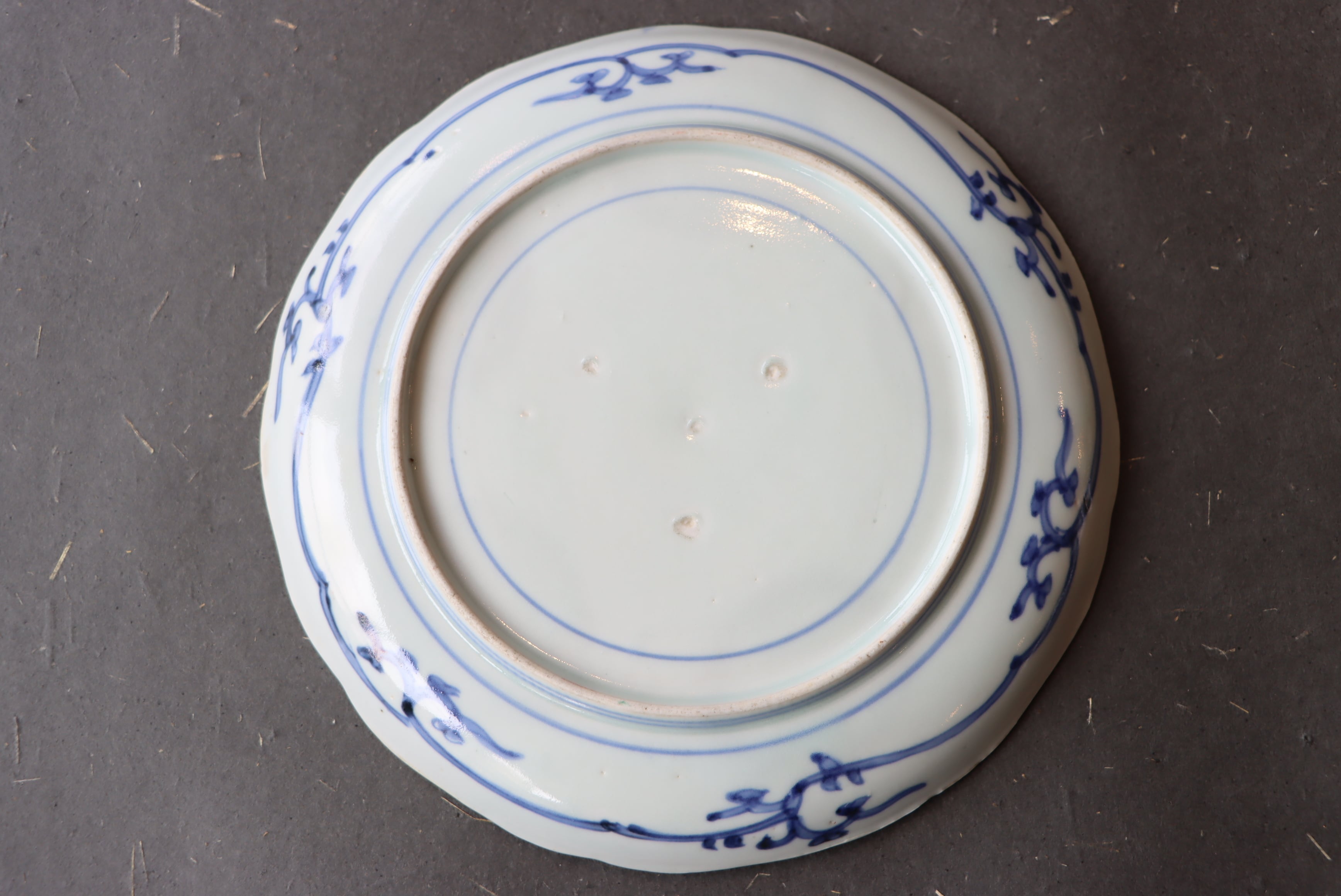 古伊万里 色絵 石畳文 中皿 六寸 六枚組 合箱 /Old Imari medium size