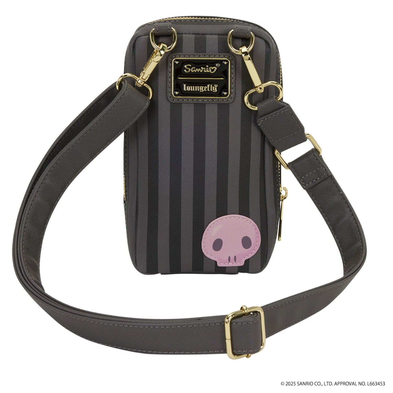 LF SANRIO KUROMI 20TH ANNIVERSARY CELL PHONE CROSSBODY BAG WITH COIN BAG_SANTB1759