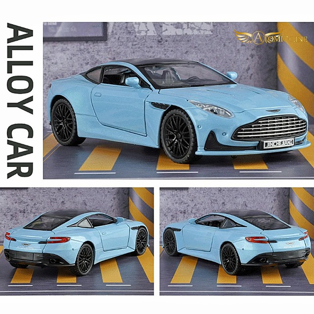 アストンマーティン DB12  ミニカー 1/32 全3色 ライト点灯 エンジンサウンド 合金モデル 模型 ジオラマ