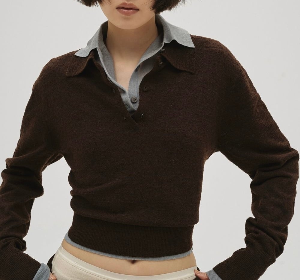 TODAYFUL／Layered Polo Knit | polne