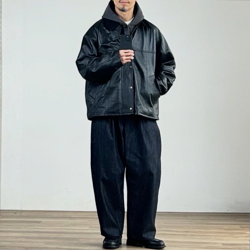 26SS新作【STILL BY HAND】ディープタック ワイドデニムパンツ 26SS》【STILL BY HAND】DEEP TUCK WIDE DENIM PANTS スティルバイ
