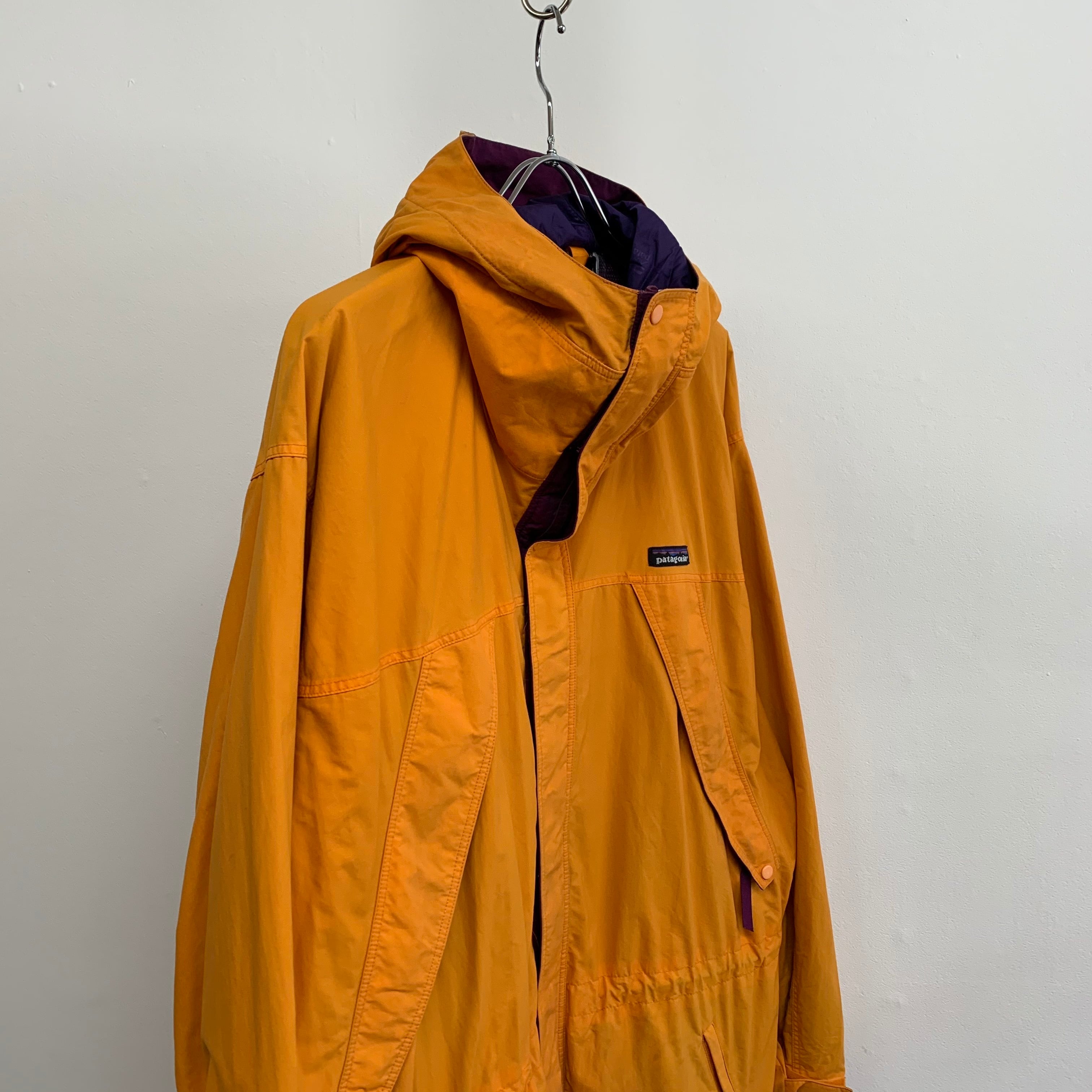 0175. 1990's Patagonia storm jacket マンゴー オレンジ ストーム ...