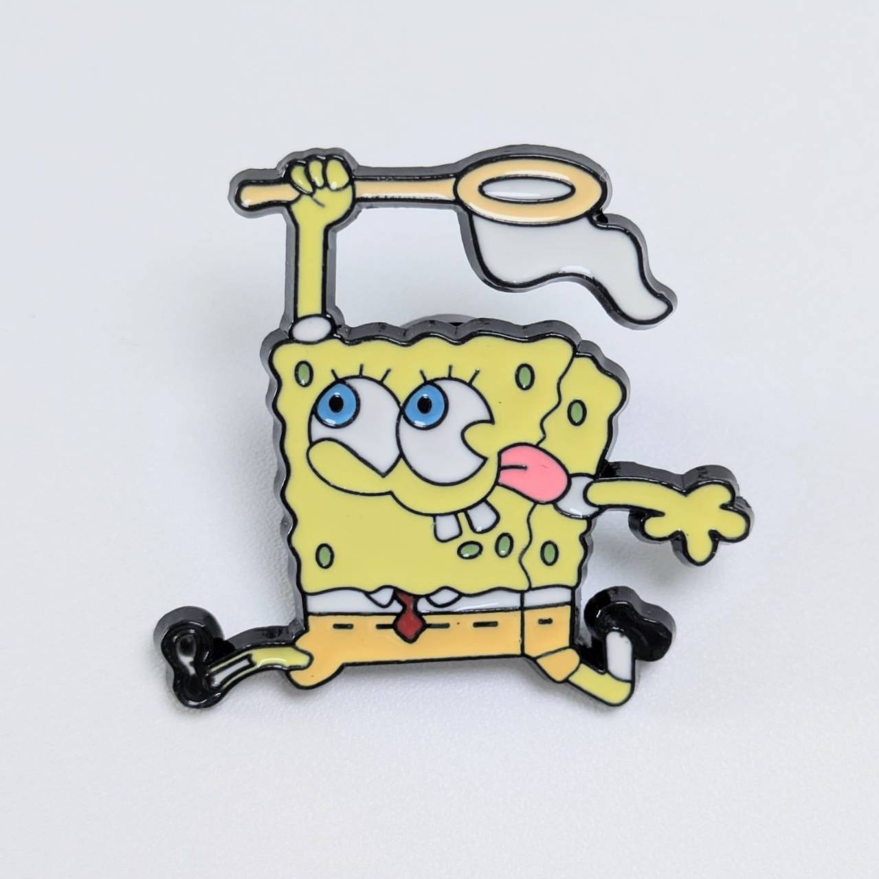 送料無料! ★ピンズ PINS★ピンバッジ 【 SpongeBob SquarePants( スポンジボブ )】虫取り網 〚アメリカン雑貨 アメトイ〛