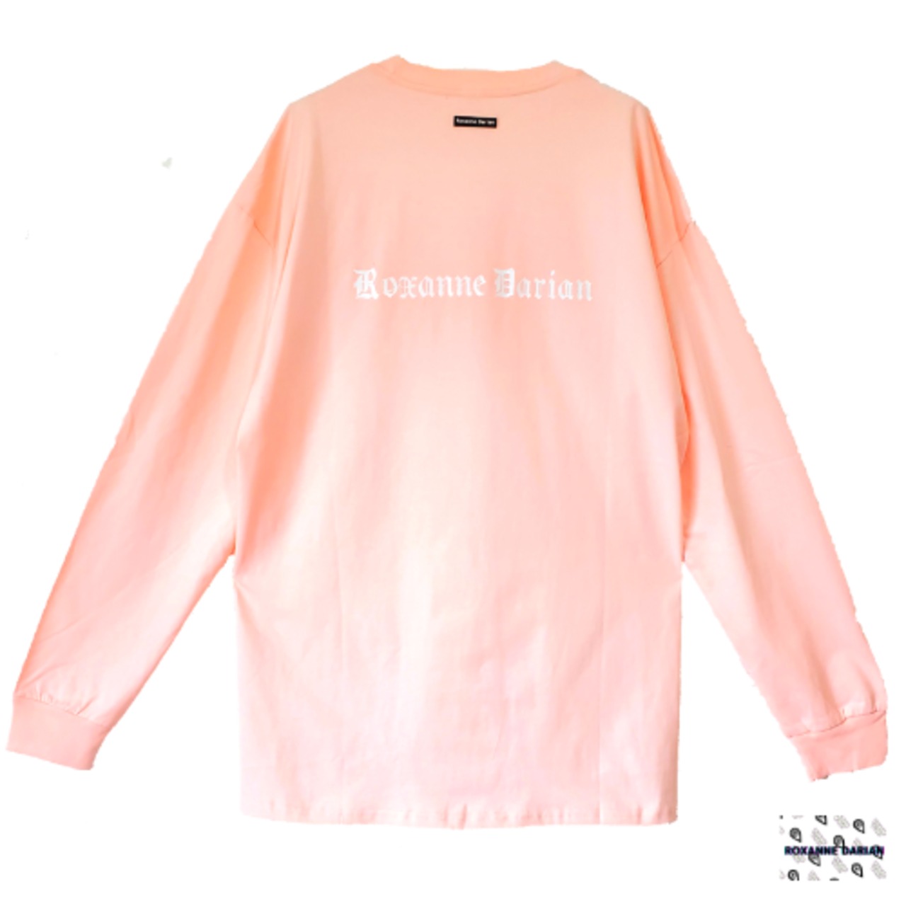 コットン ロングT サーモンピンク ピンク 長袖 ロングTシャツ 8.1 