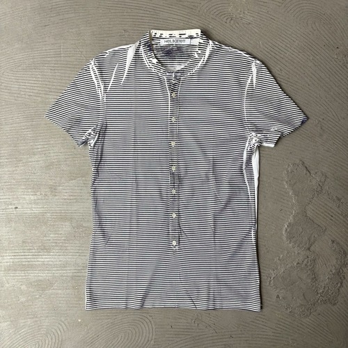 Neil Barrett / Striped Henley neck T-shirt