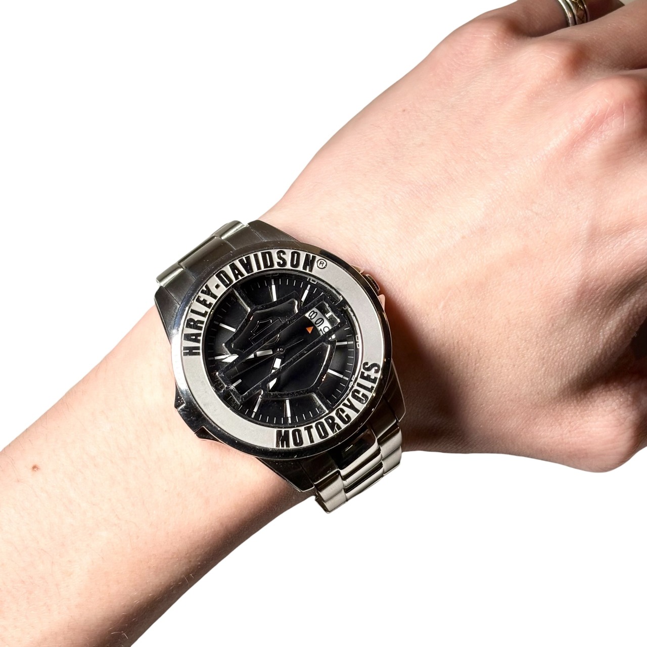 HARLEY-DAVIDSON × BULOVA flip up quartz watch