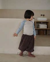 韓国子供服 / 26Autumn / normalplay / フライスコンビTシャツ / キッズ / 秋服 *12M~L*