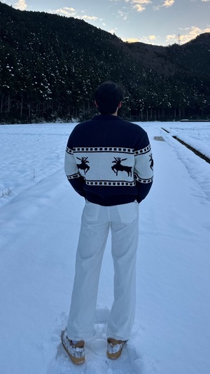 Bambi Look Zip-up Knit (2color)
