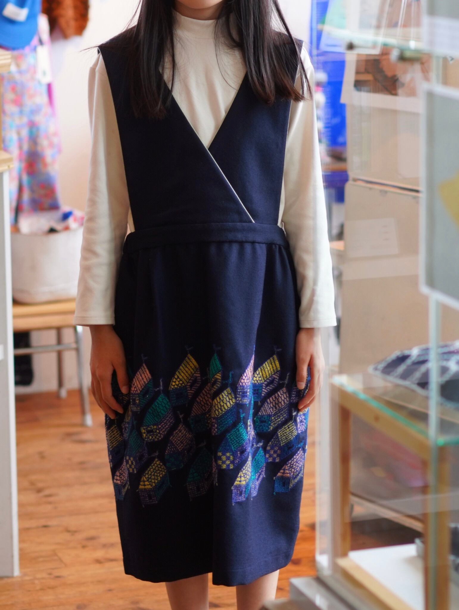 ミナペルホネンminaperhonen forest villageシャツ140 ミナペルホネンminaperhonen forest villageシャツ140 mina