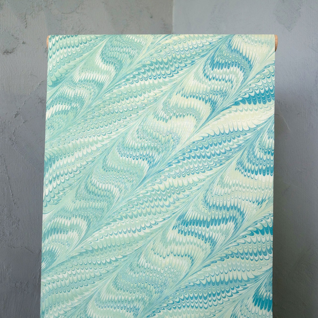 「淼淼　〜ピーコック崩し柄〜セオアルファ〜浴衣・夏着物・単衣