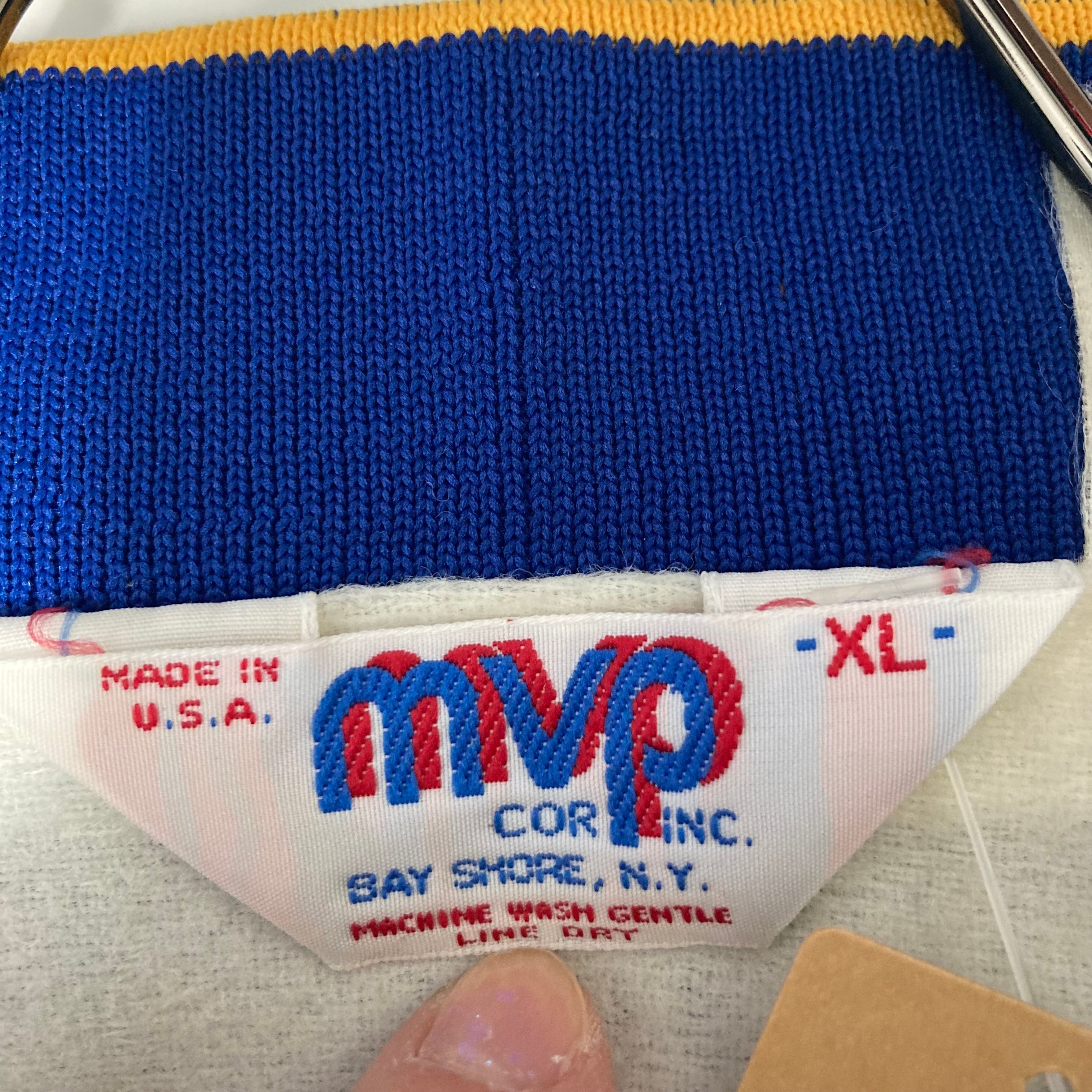 Made in USA】【ラグランスリーブ】MVP ナイロンスタジャン XL