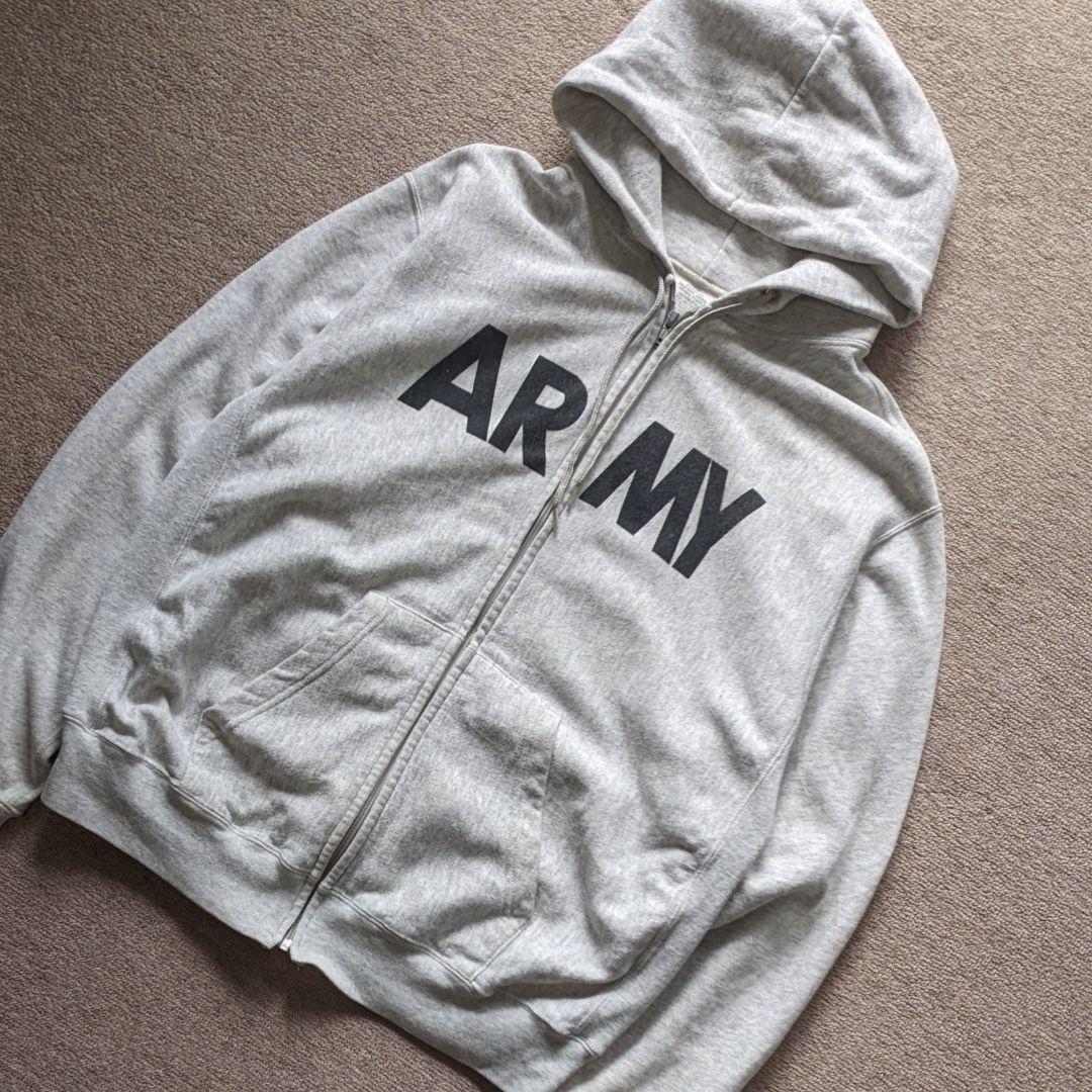 ​96年製 米軍実物 ARMY PFU ジップパーカー L リバースウィーブ仕様 96年製 米軍実物 ARMY PFU ジップパーカー L リバースウィーブ仕様