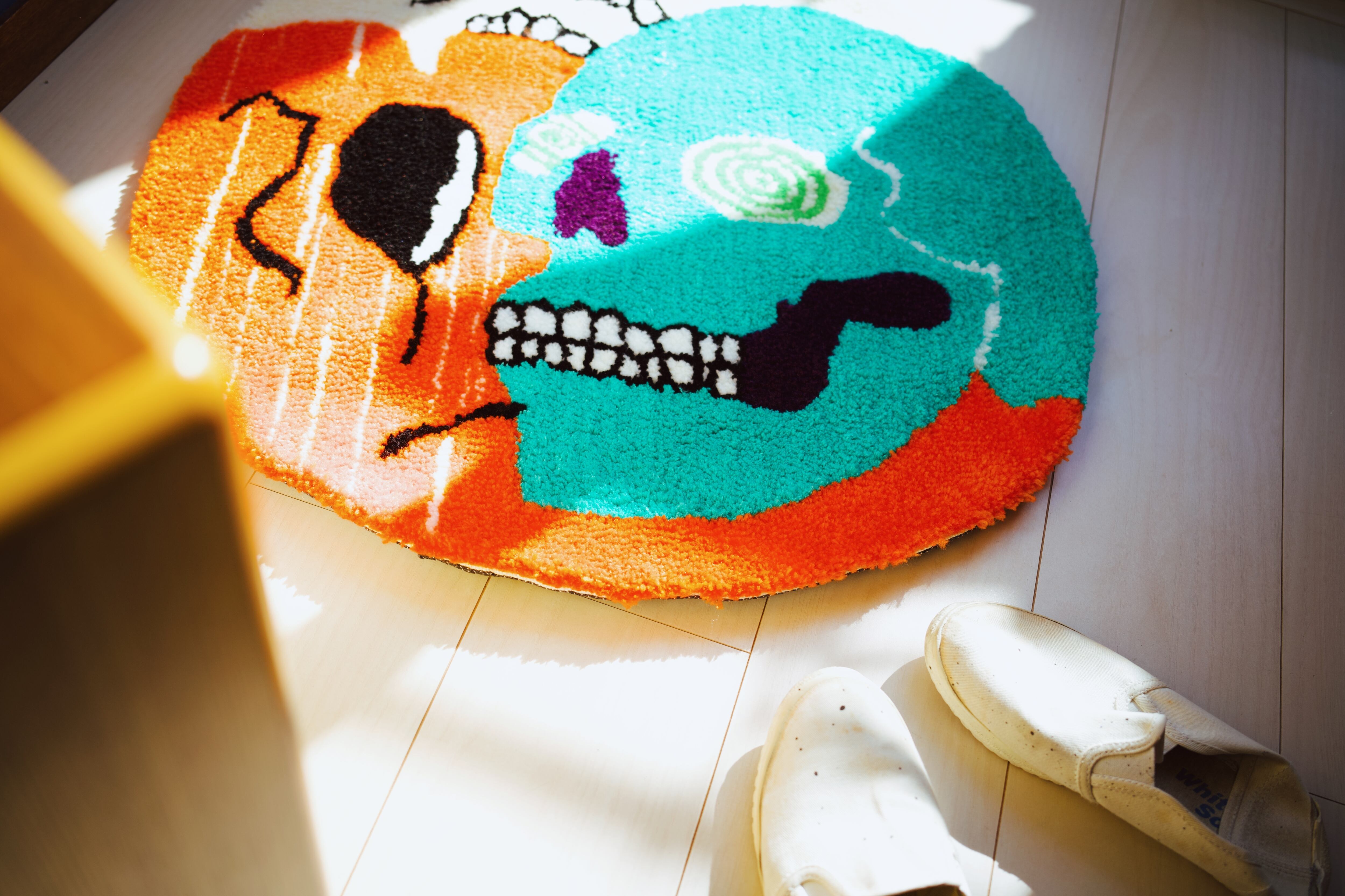 skeleton（tropical） | 撚り道ラグ ハンドメイドのラグ屋の通販