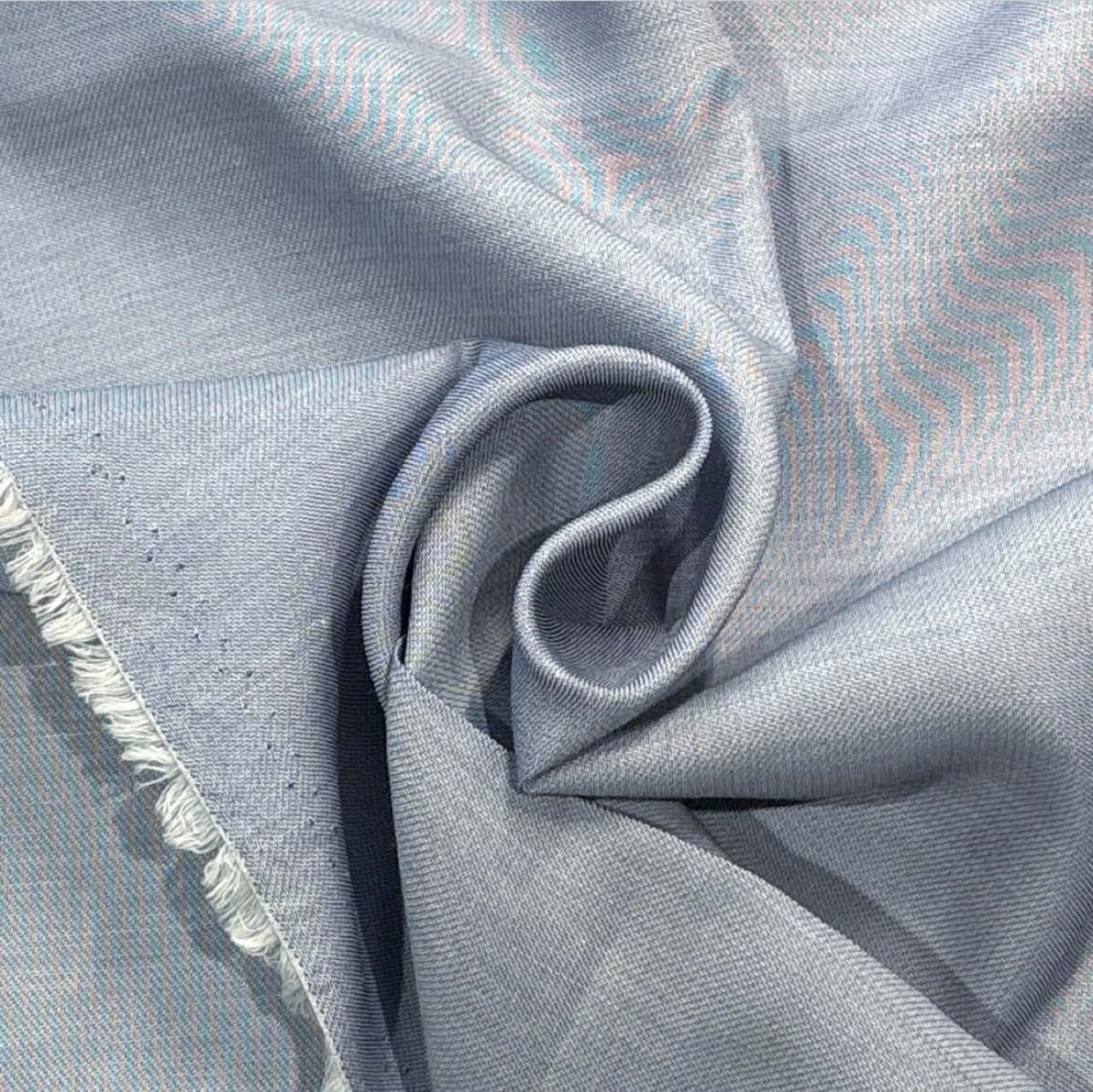 TB033◆2m◆M◆綿100%ダンガリー生地◆淡いライトブルー