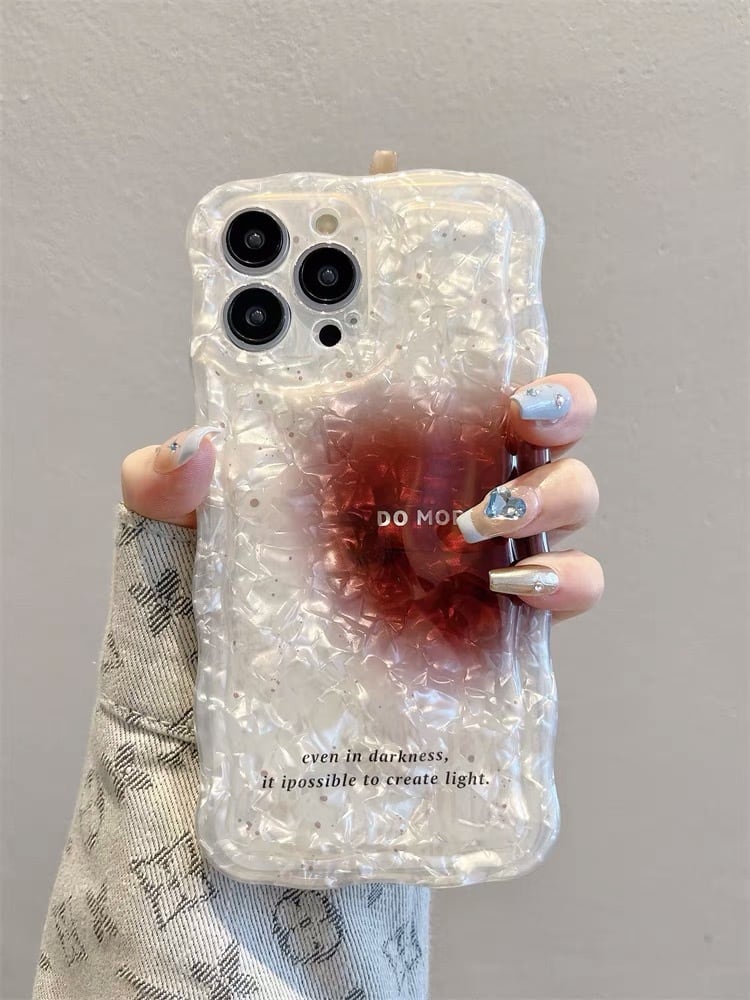 iPhoneケース iPhone14 iPhone13 ウェーブ マーブル シェル 貝殻 星