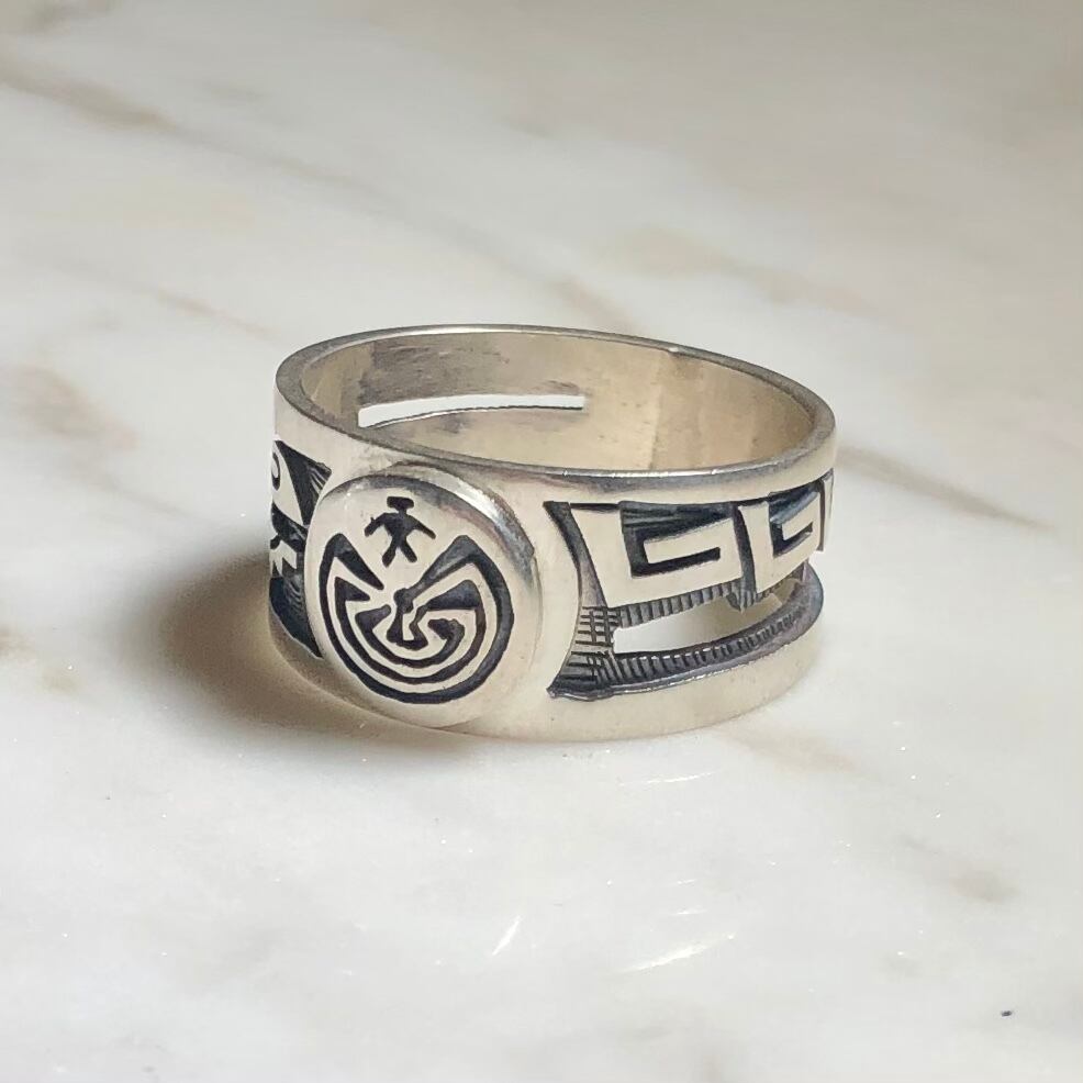 LUCION KOINVA overlay silver ring 