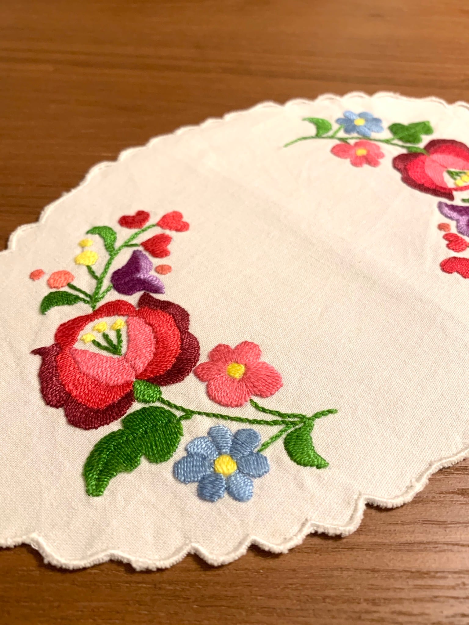 バラのカロチャ刺繍 | kolbenova