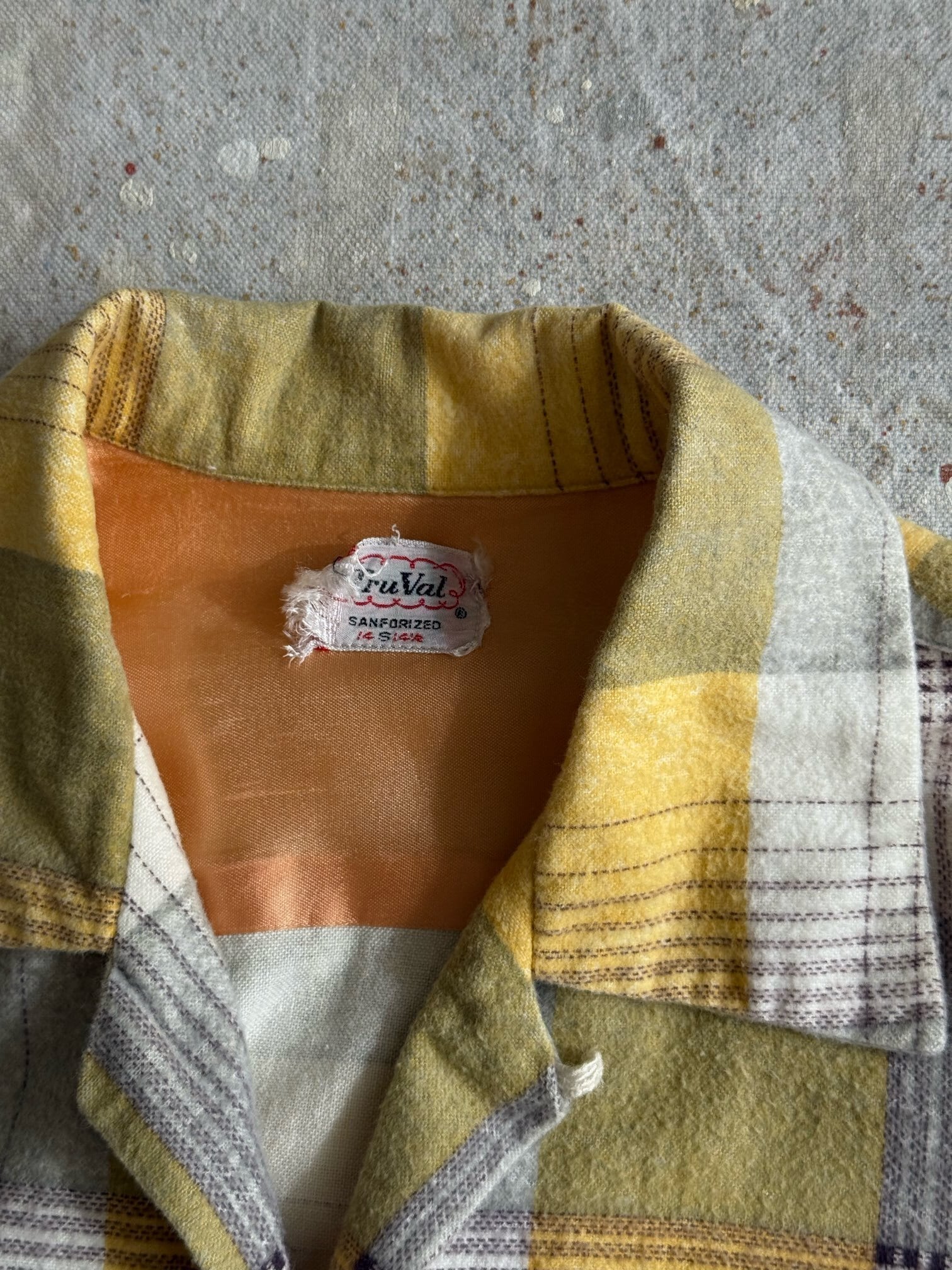1960s Tru Val Flannel Shirts S プリネル Z134 | ROGER'S vintage
