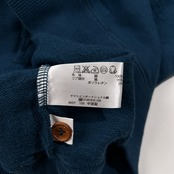 Crocodile クロコダイル 襟ニット ハーフジップ スウェット トレーナー サイズ M /メンズ/ネイビーブルー系