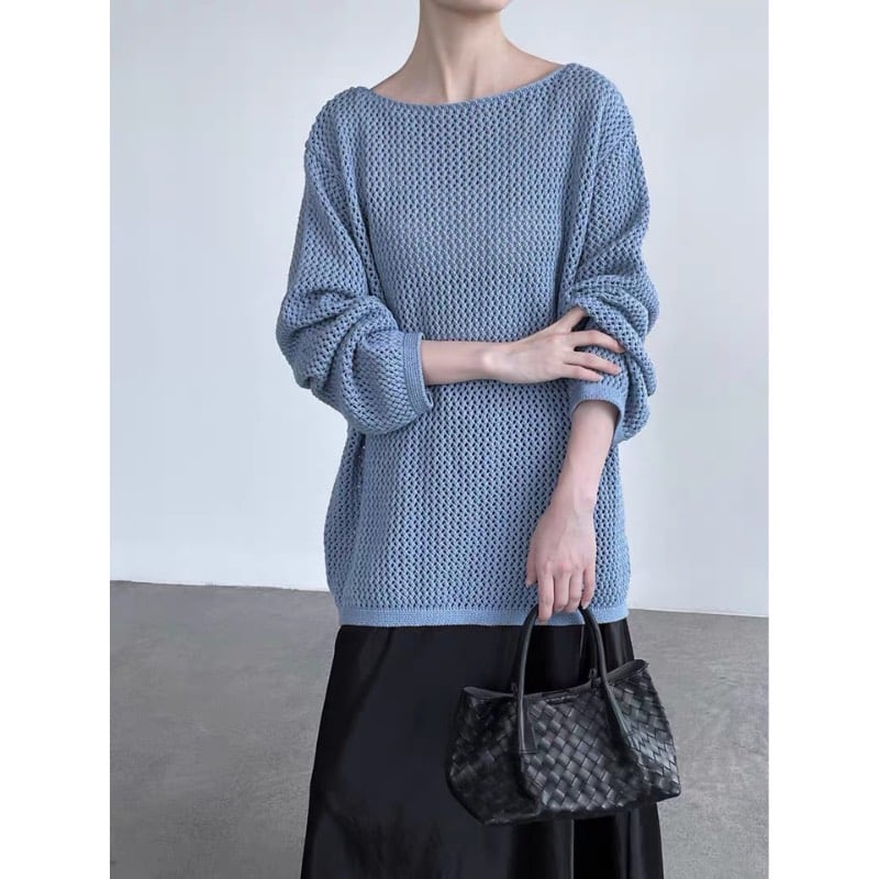 sheer mesh tunic knit 101657