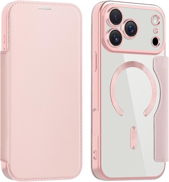 REHOOF】iPhone 17 pro max ケース 手帳型 magsafe対応 背面 透明