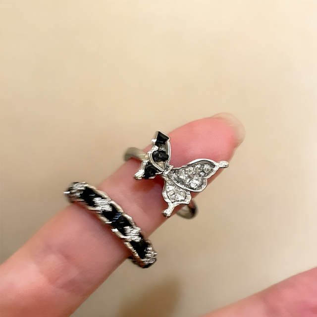 ZJ蝶々リング 2点セット