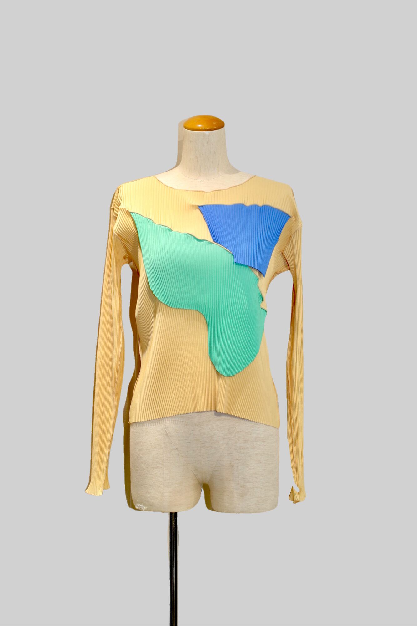 24AW】kotohayokozawa TODO WAVE LONG-SLEEVE TOP（ORANGE）TD24A-TP03
