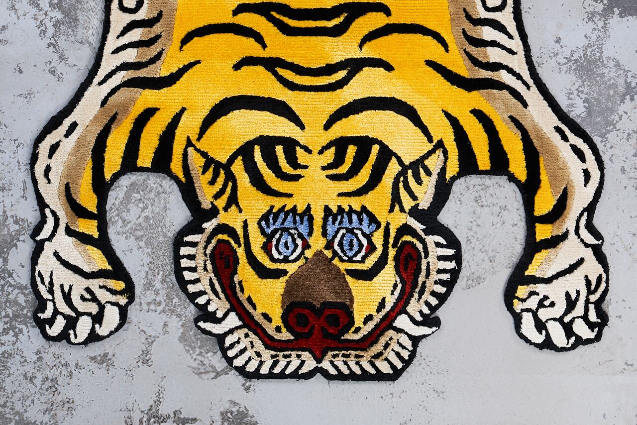 Tibetan Tiger Rug 《Sサイズ•シルク354》チベタンタイガーラグ