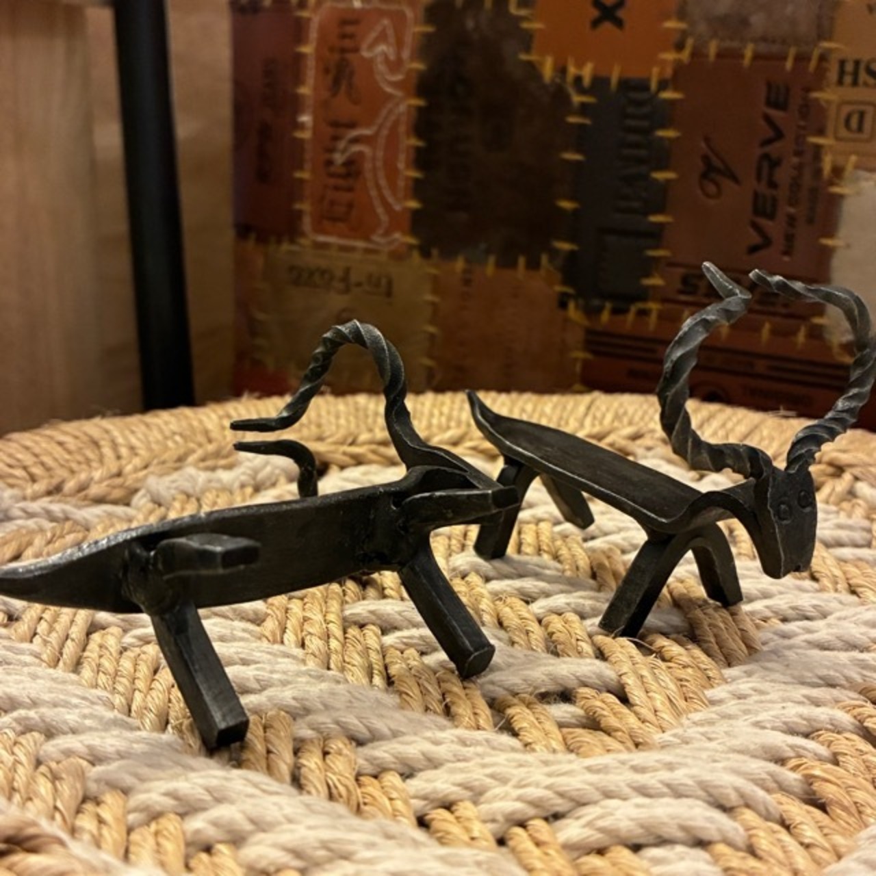 India Iron animal objet / インド 鉄 アニマル ヤギ オブジェ 置物 飾り インテリア かわいい ハンドメイド 動物 シンプル ギフト プレゼント
