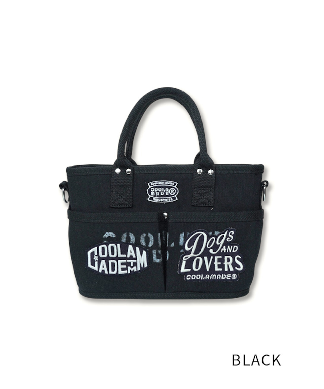 【直営限定ITEM】-TYPE F- パッチ×ペイントコンパクト3wayバッグ (BLACK) CQ-49501H