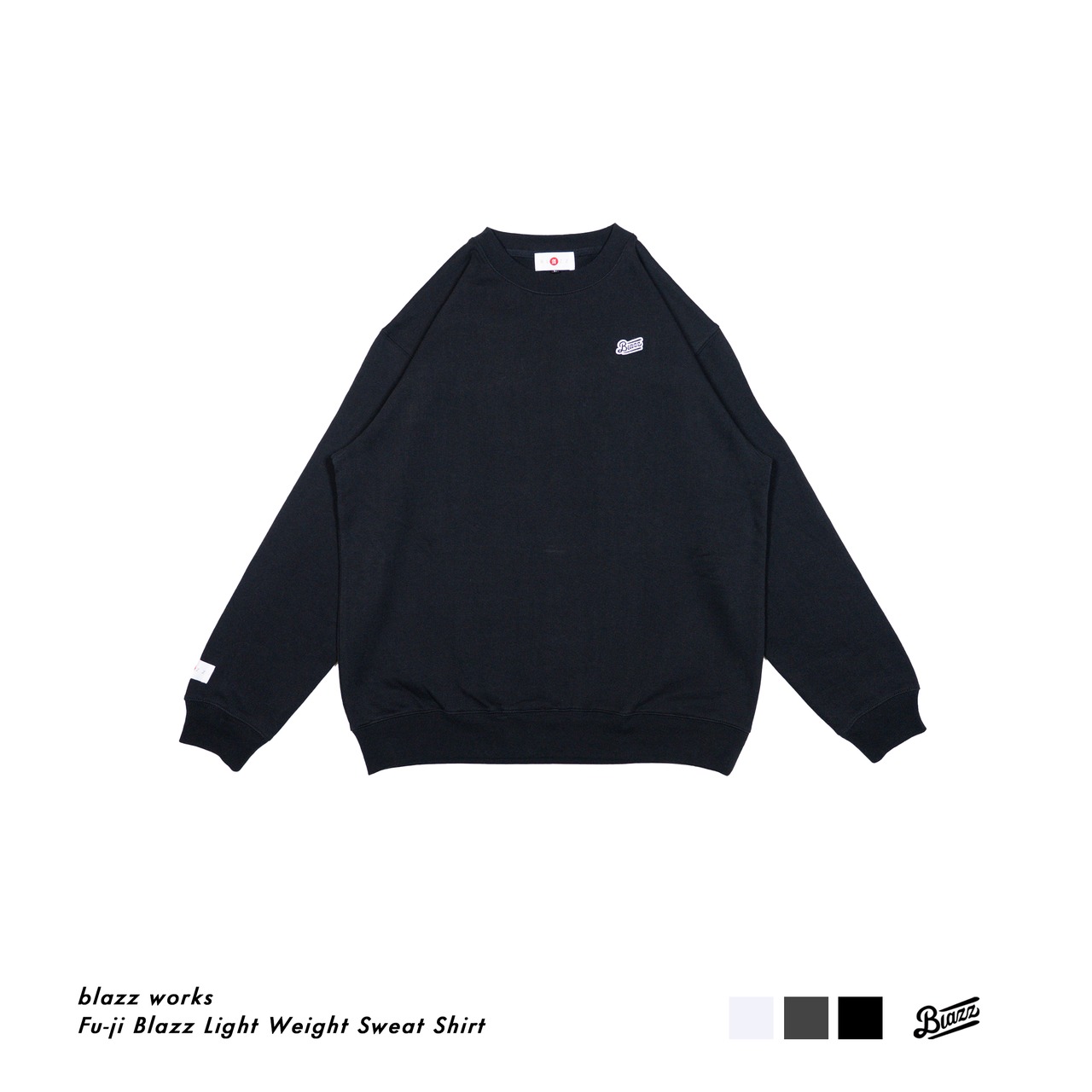 Fu-ji Blazz Light Weight Sweat Shirt [Black]