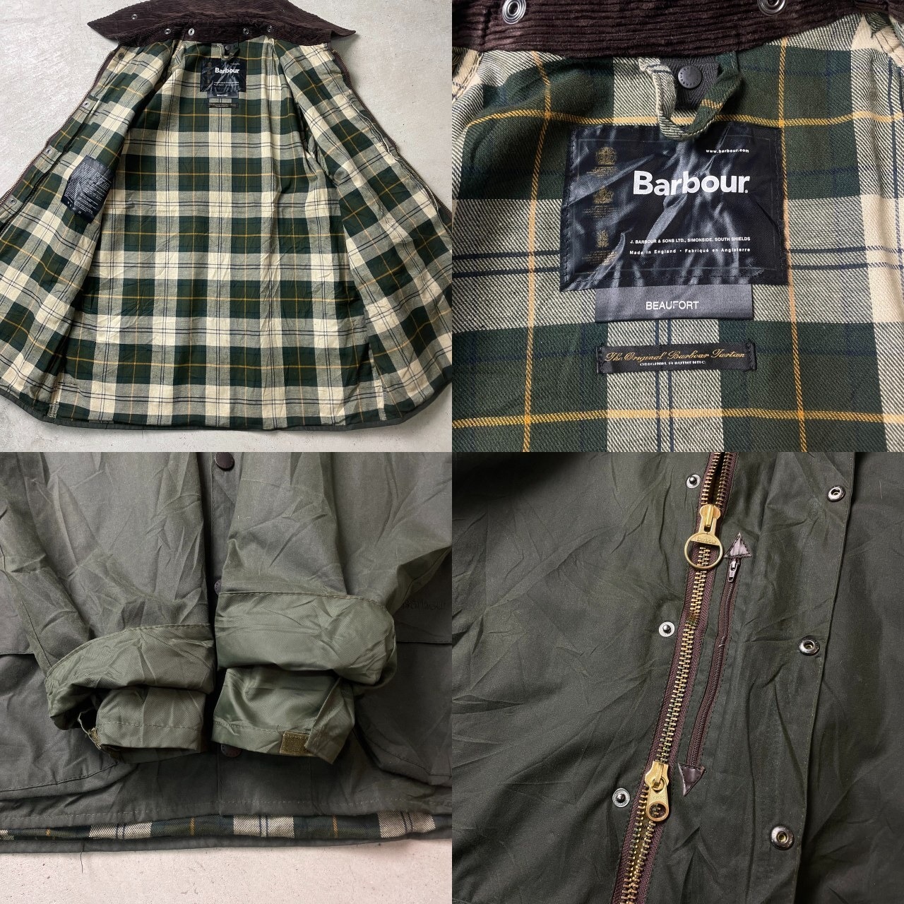 00年代 英国製 Barbour BEAUFORT バブアー ビューフォート オイルド 