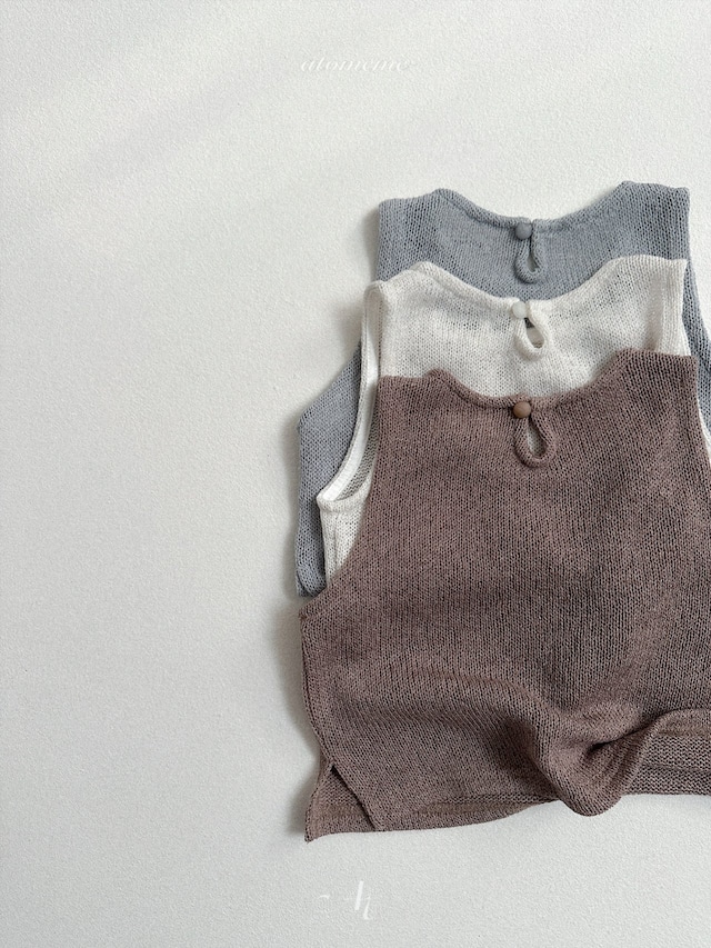 《即納》送料無料【atomeme】mini knit vest