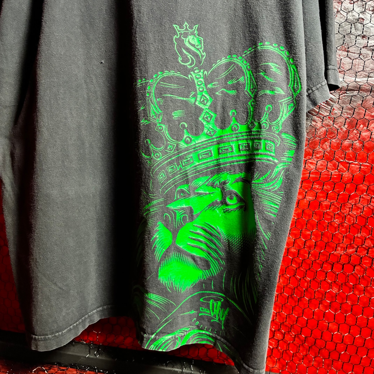 OGABEL グラフィックTシャツ ライオン ラスタカラー ビッグサイズ