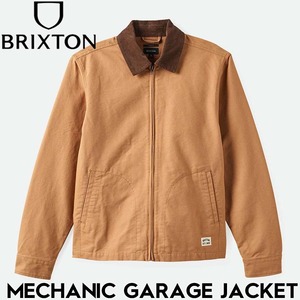 ジップジャケット ガレージジャケット BRIXTON ブリクストン MECHANIC GARAGE ZIP JKT 03438 TOBACCO BROWN 日本代理店正規品