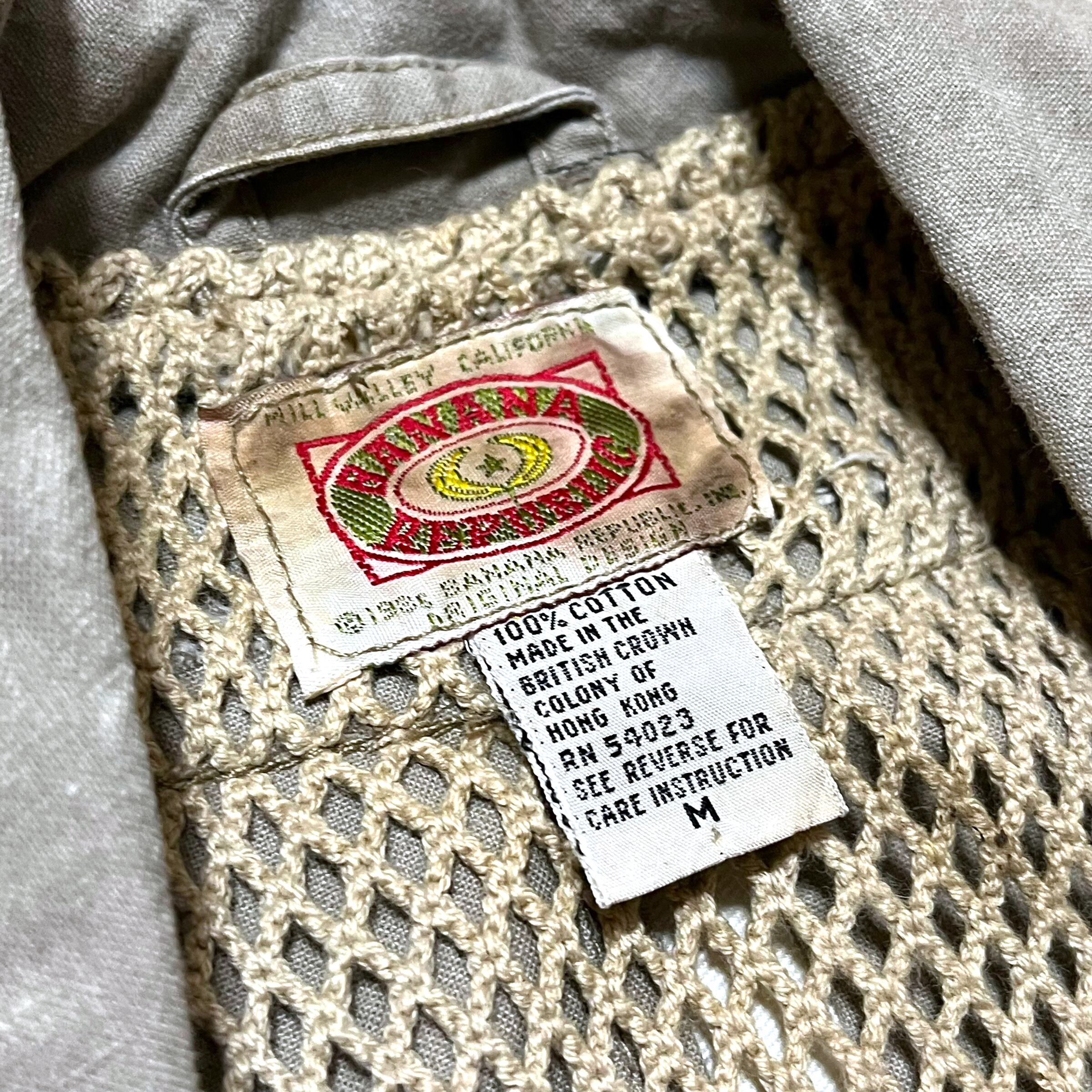 BANANA REPUBLIC】1980's フィッシングベスト | 安心院商店 BANANA REPUBLIC】1980's フィッシングベスト | 安心院商店