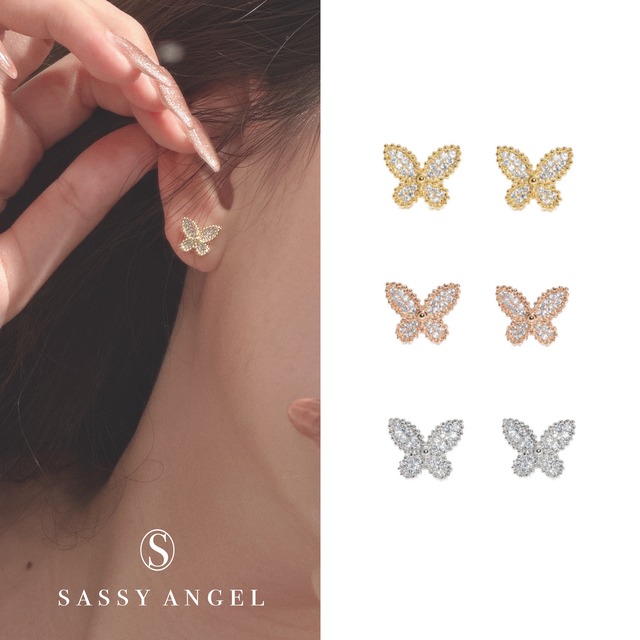 butterfly pierce &earring［196］