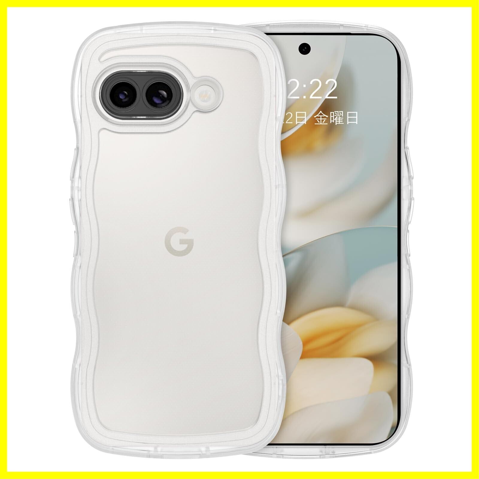 ZXZone for Google Pixel 8a ケース 半透明 マット感ケース 耐衝撃