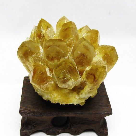 シトリン クラスター シトリンクォーツ 原石 台座付属 一点物 182-8471