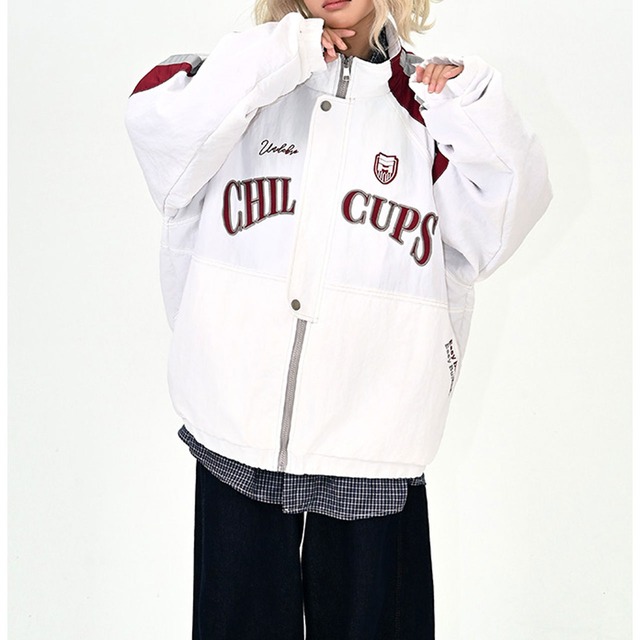 レーシングロゴラインスタンドジャケット 2col   R00993