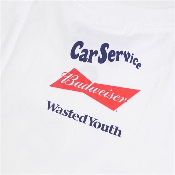 Size【M】 Wasted youth ウェイステッドユース ×CarService Budweiser  