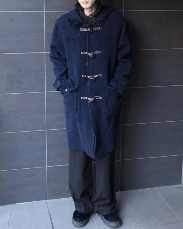 Mid-length wool duffel coat