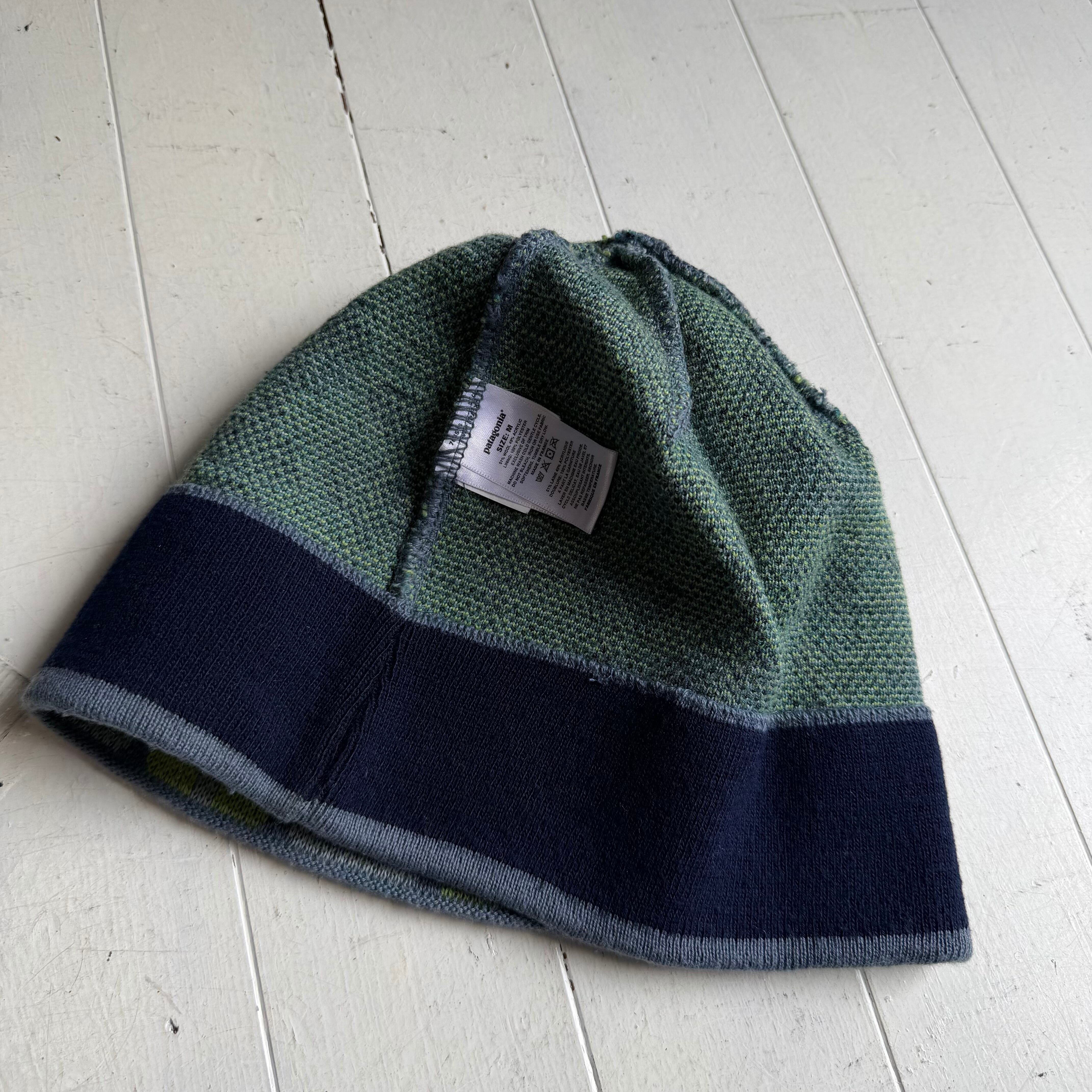 patagonia ニット　ビーニー　90s フランス製　ボーダー　希少 Patagonia パタゴニア 01年製 新品 未使用品 フランス製 Lightweight