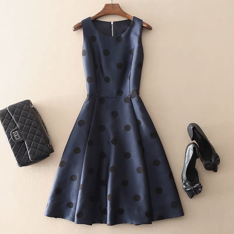 水玉柄フォーマルワンピース G12CON0011