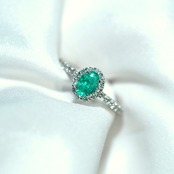 パライバトルマリン ブラジル産 リング 0.72ct D0.32ct pt900