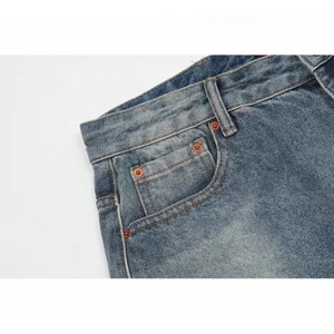 Wide leg denim pants 0393